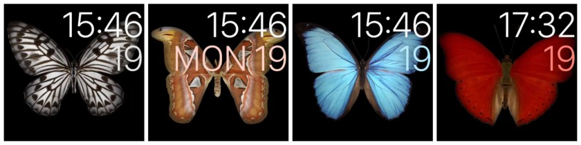 apple watch kelebekler