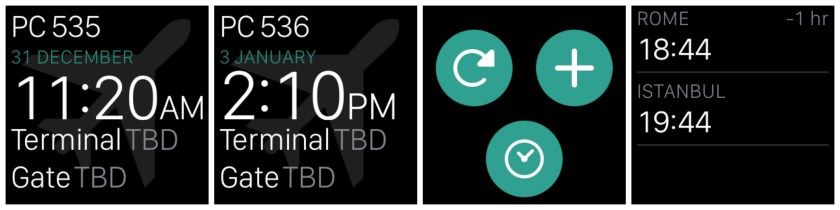 tripcase apple watch ekran